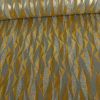 Tissu toile coton géométrique lurex - gris x 10 cm