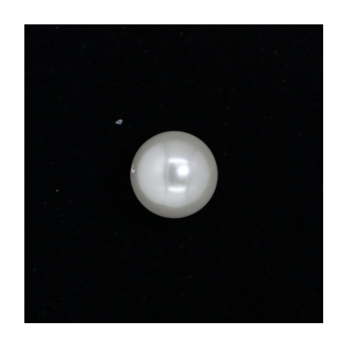 Perle nacrée ronde 18mm blanc x1