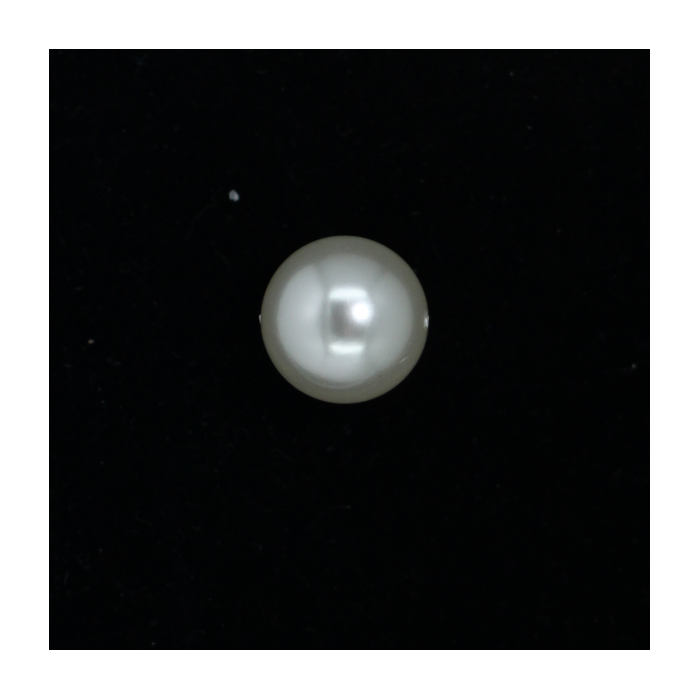 Perle nacrée ronde 18mm écru x1