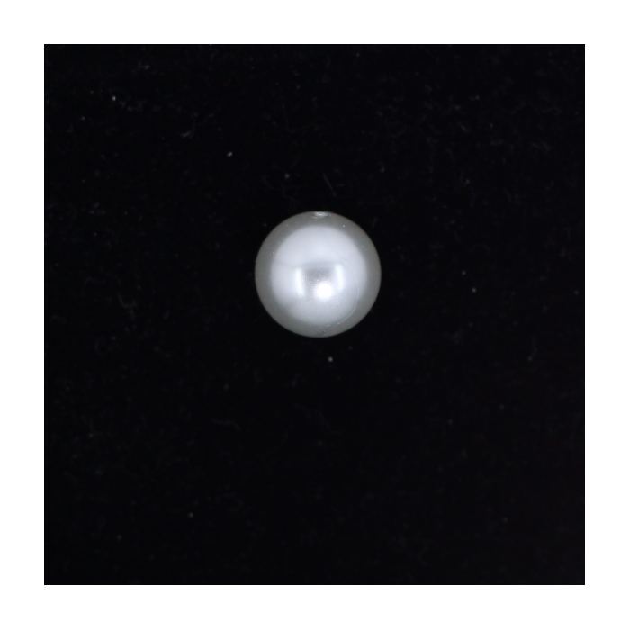 Perle nacrée ronde 14mm gris perle x1