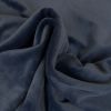 Tissu velours jersey - bleu indigo x 10 cm