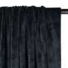 Tissu velours jersey - bleu marine x 10 cm