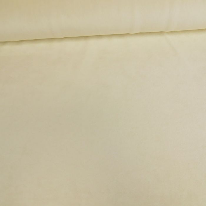 Tissu jersey velours pilou stretch - blanc x 10 cm
