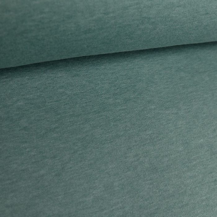 Tissu molleton sweat - bleu de gris x 10 cm