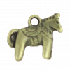 Breloque cheval 12mm bronze x1