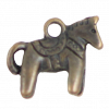 Breloque cheval 12mm cuivre x1