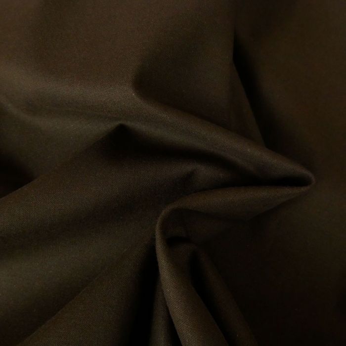 Tissu coton uni - chocolat x 10 cm