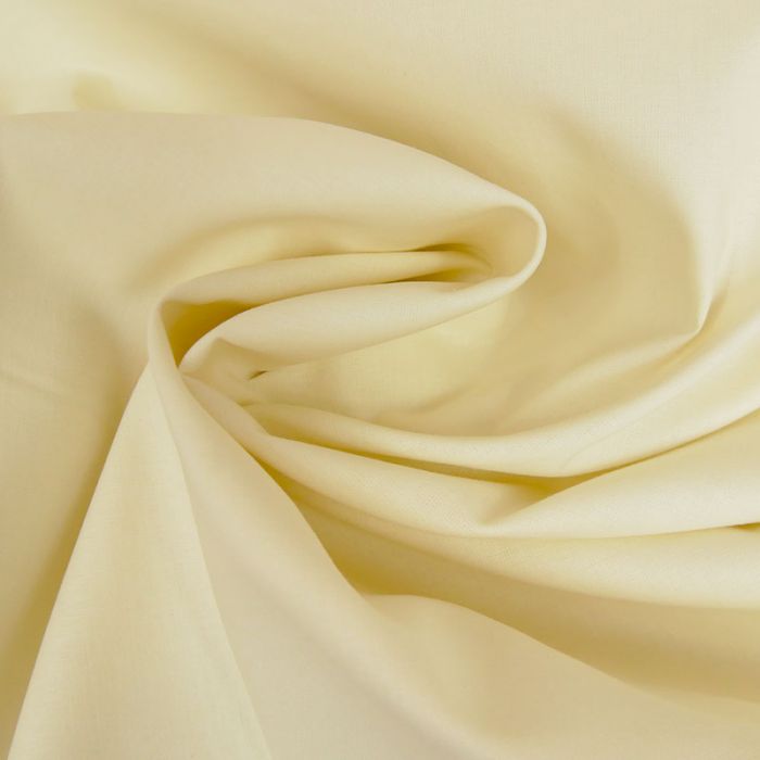 Tissu coton uni - écru x 10 cm