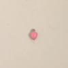 Breloque émaillée coeur 7mm rose x1