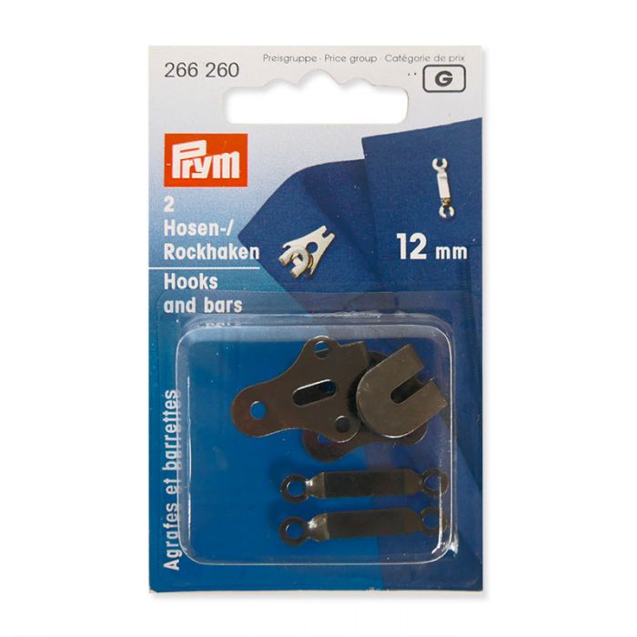 Agrafes et Barettes 12 mm Prym - noir