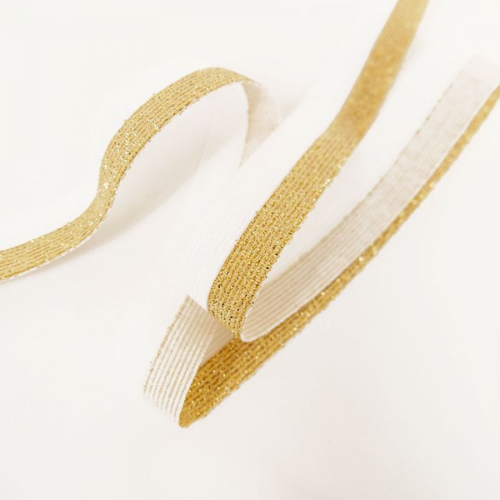 Élastique Bicolore 20 mm Lurex x 10 cm