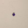 Breloque émaillée coeur 7mm violet x1