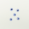 Perles à coller strassées 3mm bleu x5