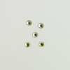 Perles à coller strassées 3mm jaune clair x5