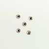 Perles à coller strassées 4mm ambrée x5