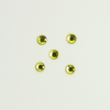 Perles à coller strassées 4mm jaune x5