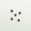 Perles à coller strassées 4mm mauve clair x5