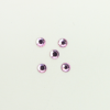 Perles à coller strassées 4mm rose clair x5