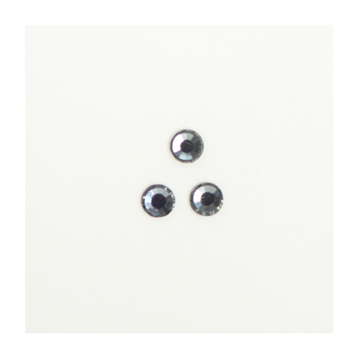 Perles à coller strassées 5mm gris