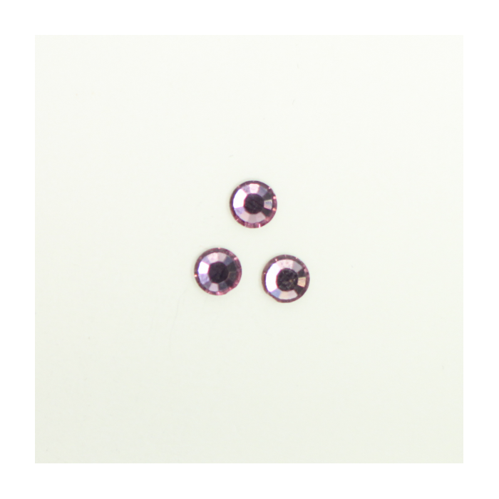 Perles à coller strassées 5mm mauve clair