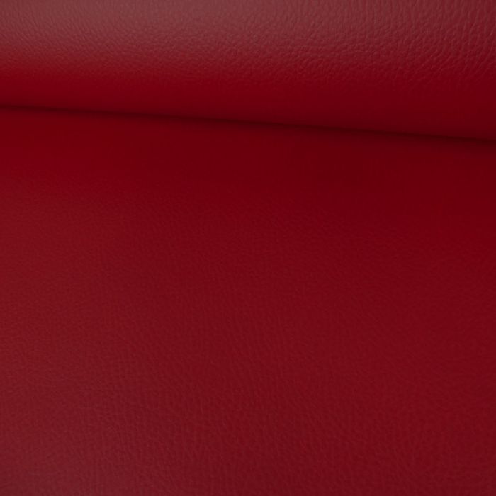 Tissu Simili Cuir - Rouge x 10 cm