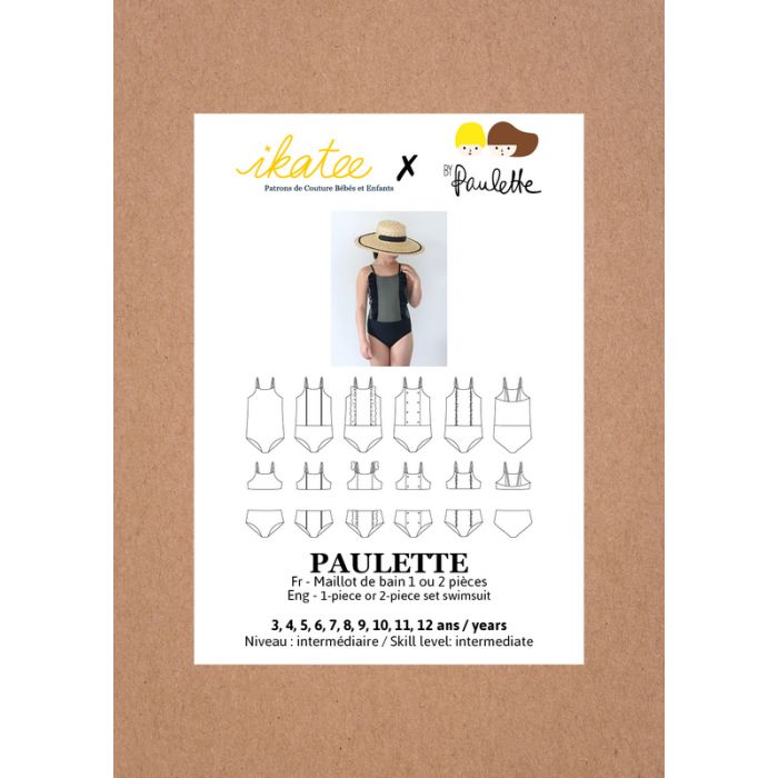 Paulette - Patron Maillot de bain enfant - Ikatee