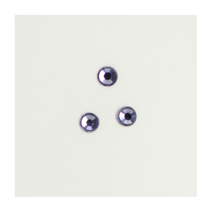 Perles à coller strassées 5mm violet