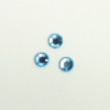 Perles à coller strassées 6mm bleu turquoise