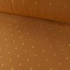 Tissu viscose plumetis dorés - camel x 10 cm