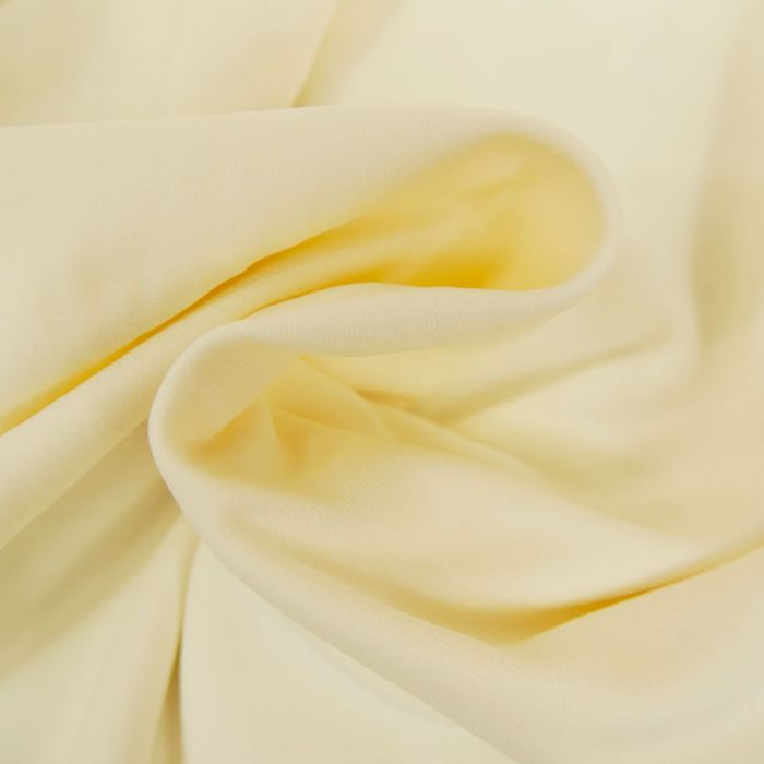 Tissu Jersey Fin Uni - Ecru x 10 cm