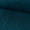 Tissu Polyester Torsadé - Bleu Océan  x 10 cm