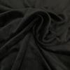 Tissu velours stretch - noir x 10 cm