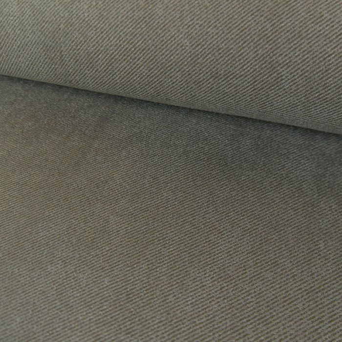 Tissu suédine twill - gris x 10 cm