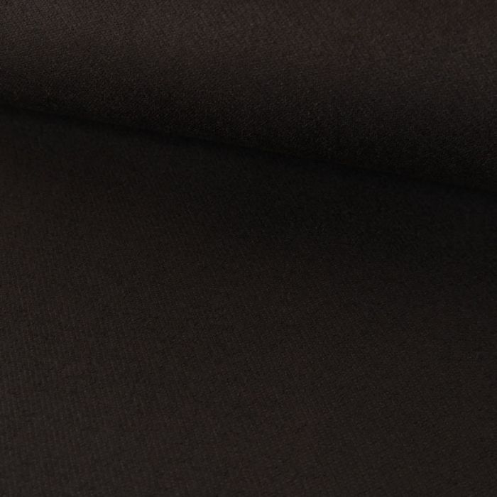 Tissu suédine twill - noir x 10 cm