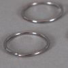 Anneaux ronds ouverts 20mm argent x10