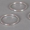 Anneaux ronds ouverts 20mm argent x10