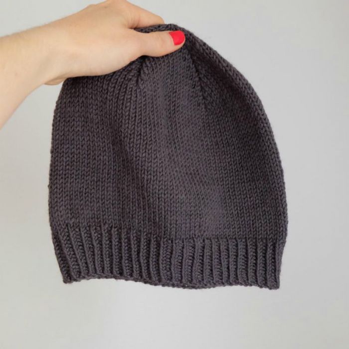Kit tricot : le bonnet tout simple en mérinos