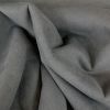 Tissu suédine envers fourrure mouton - gris foncé x 10 cm