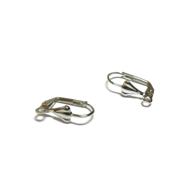 Boucles D'oreilles Dormeuses Perles Coquillage Jaunes - Plaqué Or - Neuf Avec étiquettes