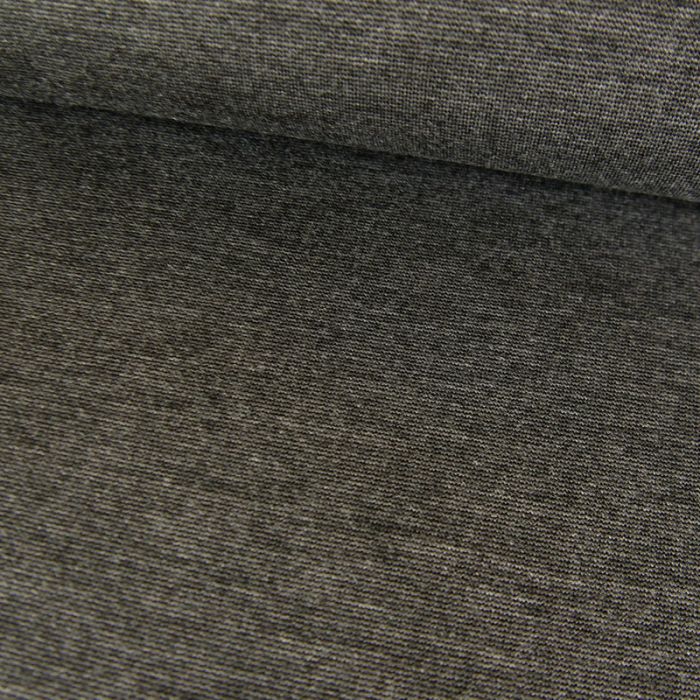 Tissu jersey punto lourd viscose - gris foncé x 10 cm