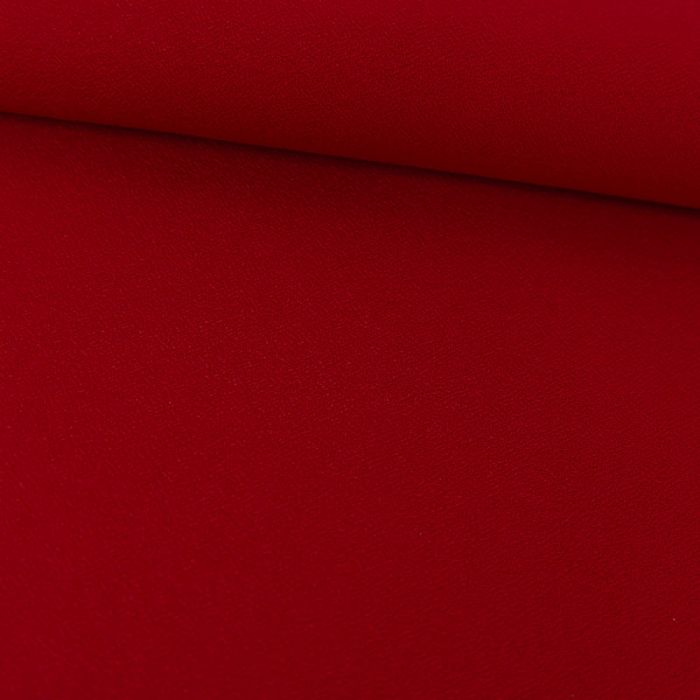 Tissu Crêpe viscose haute couture - rouge foncé x 10 cm