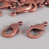 Fermoirs mousquetons 10 mm x5