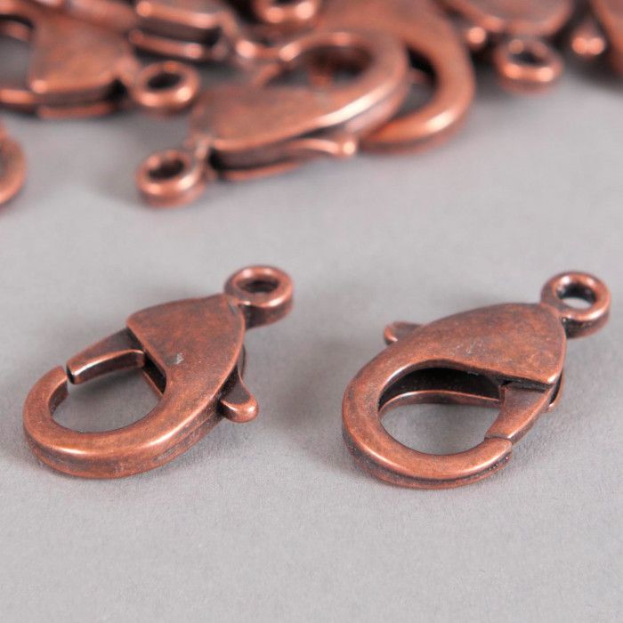 Fermoirs mousquetons 10 mm x5