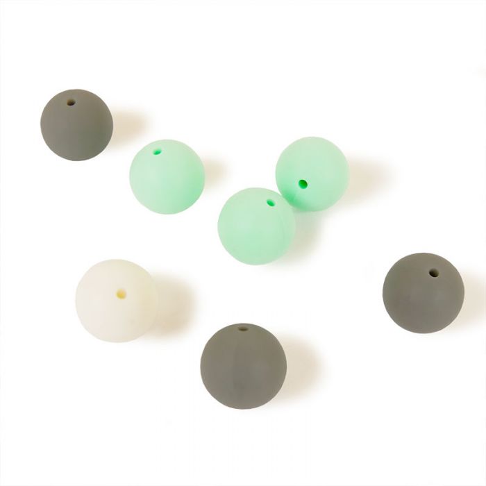 Perles en silicone 15 mm x 7