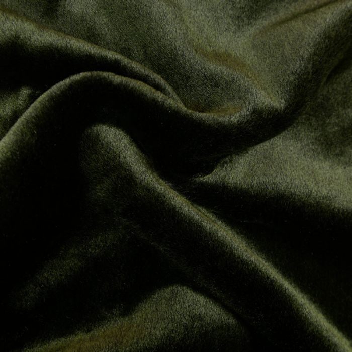 Tissu fausse fourrure - vert x 10 cm