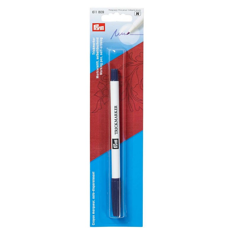 Crayon marqueur blanc effaçable à l'eau Prym 611802 - Univers Broderie