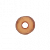 Perle en résine ronde 8mm marron x10