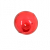 Perle en résine ronde 8mm rouge x10
