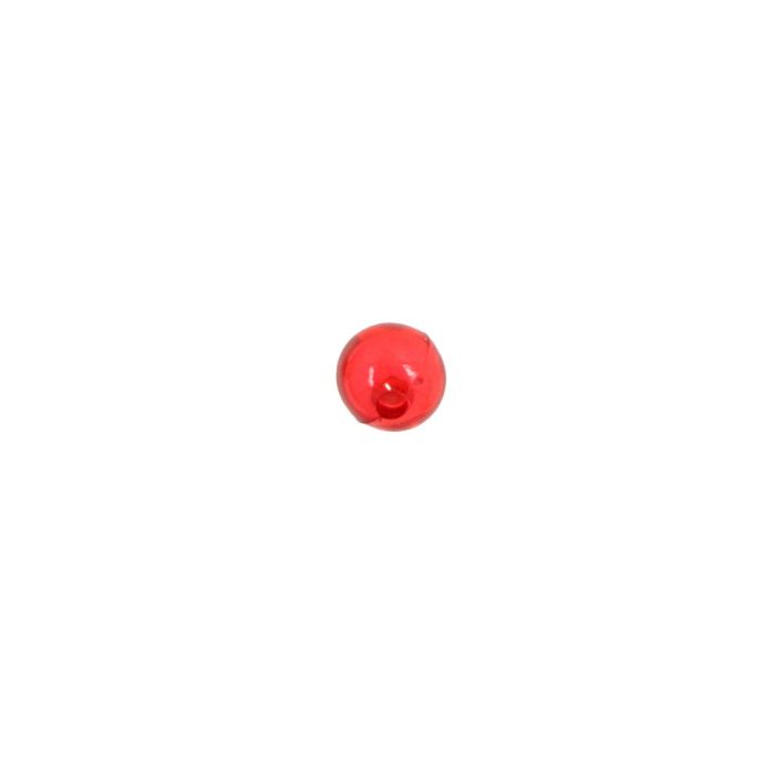 Perle en résine ronde 8mm rouge x10
