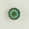 Perle en résine ronde 8mm vert émeraude x10